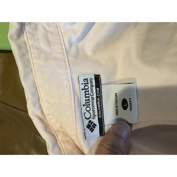 Columbia Women's Button-Up Shirt - Light Pink - Sz Lg - Picture 6 of 6